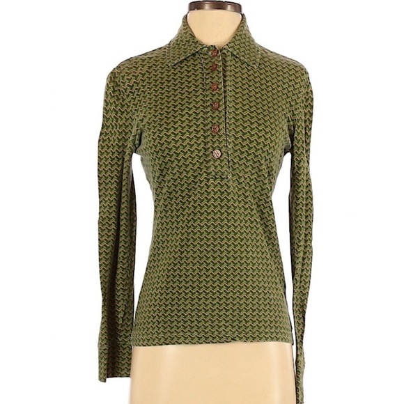 Tory Burch Tops - Tory Burch 3/4 Button Front Long Sleeve Tunic